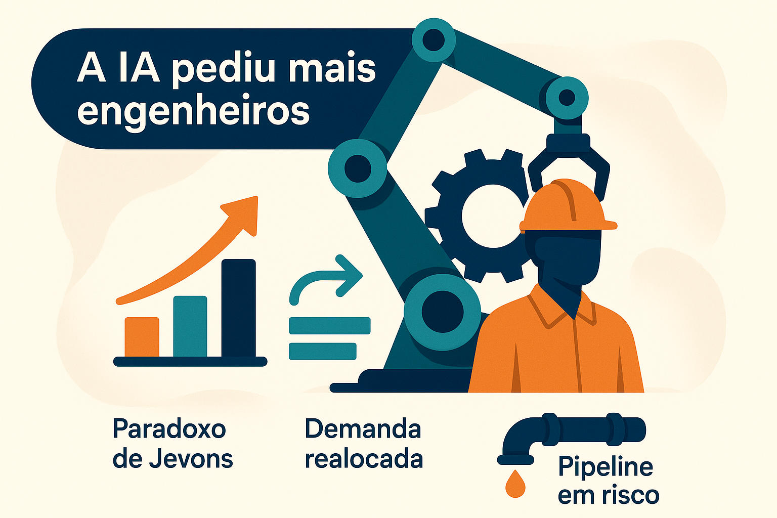 A IA pediu mais engenheiros, não menos